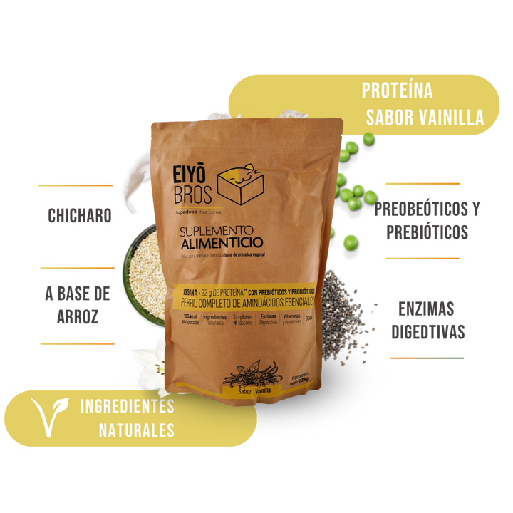 Proteína vegetal sabor vainilla 1.200 Kg