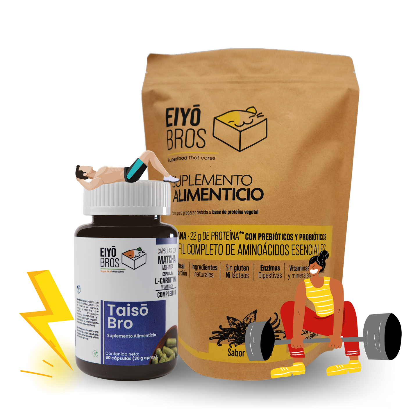 PROTEÍNA EIYO + TAISO (600 g o 1.2 kg)